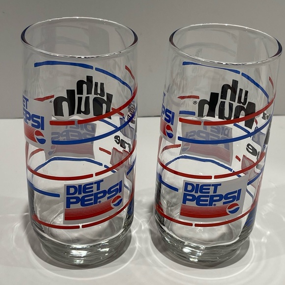 Pepsi Dining Vintage Diet Pepsi 6 Oz Glasses Set Of 2 You Got The